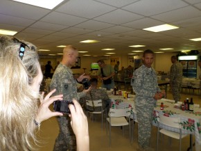 Lunch on base in Asia